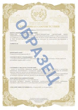 Образец Сертификат СТО 01.064.00220722.2-2020 Красноярск Сертификат СТО 01.064.00220722.2-2020 
