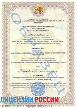 Образец разрешение Красноярск Сертификат ISO 50001